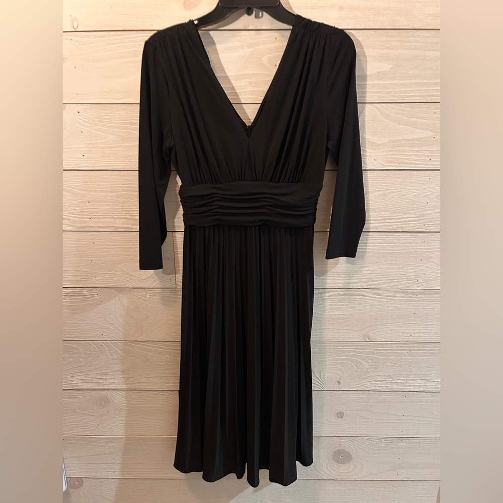 Suzi Chin for Maggy Boutique Black Long Sleeve Dress